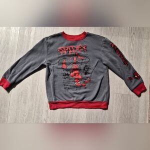 Marvel Spidey Gray and Red Kids Sweater